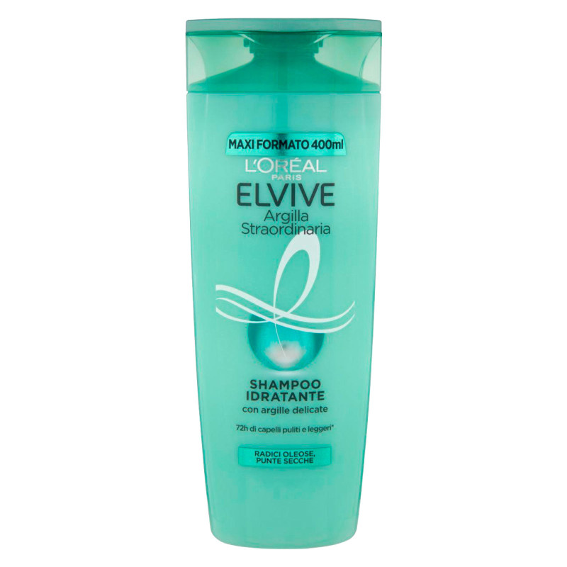 L'Oréal Paris Elvive Argilla Straordinaria Shampoo Idratante 72H 400ml