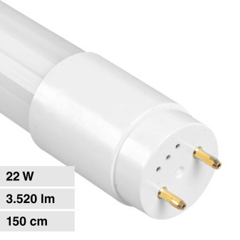 Tubo LED T8 G13 22W SMD 150cm in Vetro con Starter Kanlux