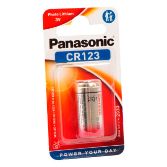Panasonic Lithium Power CR123 - Batteria a Bottone Al Litio