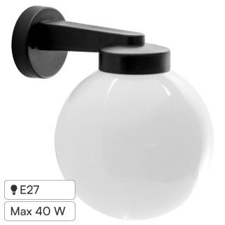 Portalampada da Giardino da Muro Applique a Sfera Velamp