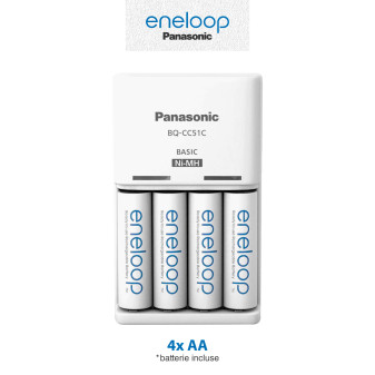 Acquista Panasonic Eneloop Caricabatterie Rapido BQ-CC51E +