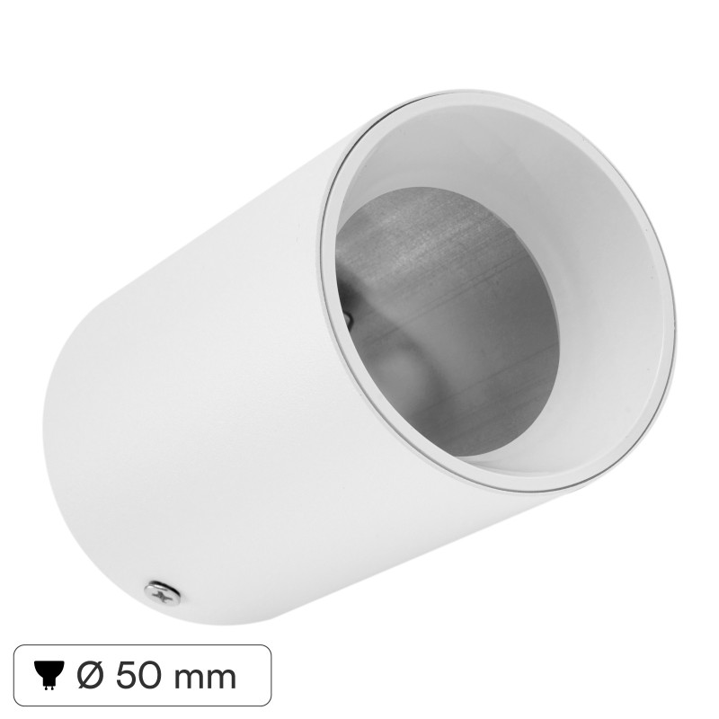 VT-1131 Portafaretto Rotondo da Soffitto per GU10 Bianco V-Tac
