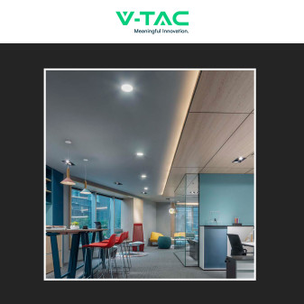 VT-61012 Mini Pannello LED Rotondo Slim 12W SMD da Incasso V-Tac
