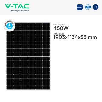 Pannelli Solari Fotovoltaici 450W IP68 V-Tac