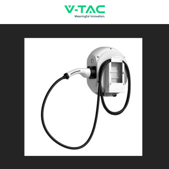 Wallbox 7,4kW Monofase Smart IP65 IK10 con Cavo Tipo 2 V-Tac