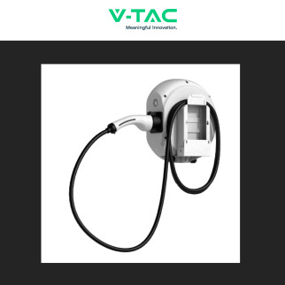Wallbox 7,4kW Monofase Smart IP65 IK10 con Cavo Tipo 2 V-Tac