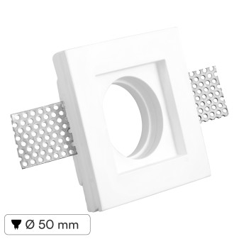 V-Tac VT 765SQ Portafaretto Quadrato da Incasso in Gesso per