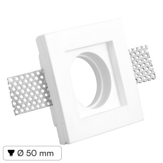 V-Tac VT 765SQ Portafaretto Quadrato da Incasso in Gesso per