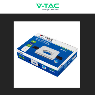 V-Tac VT 765SQ Portafaretto Quadrato da Incasso in Gesso per