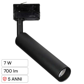 VT-407 Faretto LED da Binario7W Track Light COB Chip Samsung V-Tac