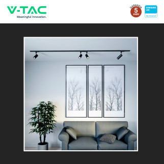 VT-407 Faretto LED da Binario7W Track Light COB Chip Samsung V-Tac