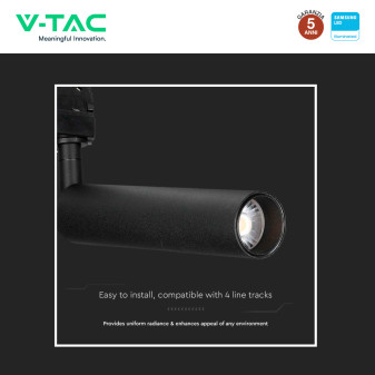 VT-407 Faretto LED da Binario7W Track Light COB Chip Samsung V-Tac