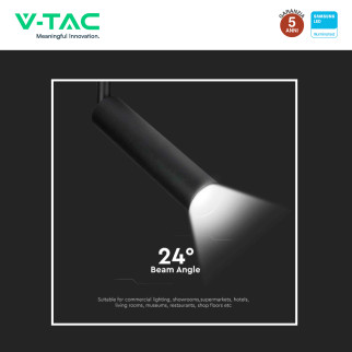 VT-407 Faretto LED da Binario7W Track Light COB Chip Samsung V-Tac