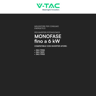 Misuratore Inverter Monofase per Impianti Fotovoltaici V-Tac