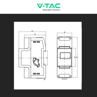 Misuratore Inverter Monofase per Impianti Fotovoltaici V-Tac
