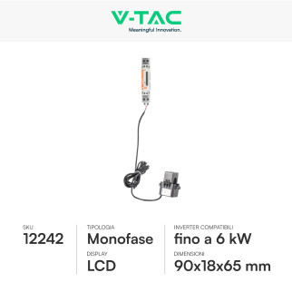 Misuratore Inverter Monofase per Impianti Fotovoltaici V-Tac