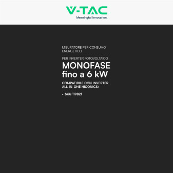 Misuratore Inverter Monofase per Impianti Fotovoltaici V-Tac