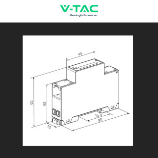 Misuratore Inverter Monofase per Impianti Fotovoltaici V-Tac