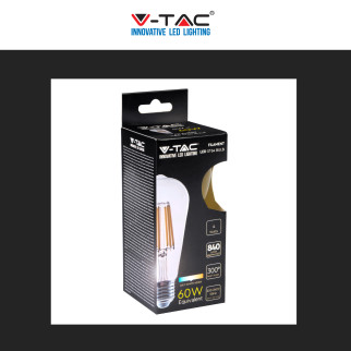 VT-2364 Lampadina LED E27 4W Bulb ST64 Filament Vetro V-Tac