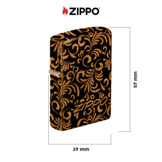 Accendino Zippo Premium mod. 22H013 Floral Pattern Design