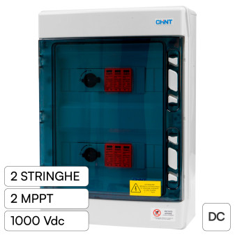 Quadro Lato DC 2 Stringhe 2 MPPT 1000V 32A Sezionatore Chint