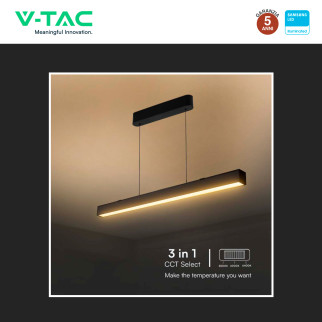VT-7-44 Lampada LED Lineare a Sospensione 40W SMD Samsung 3in1 V-Tac