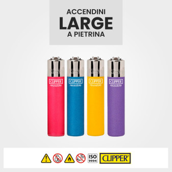Clipper Large Accendino A Pietrina Metallic 5 4 Accendini