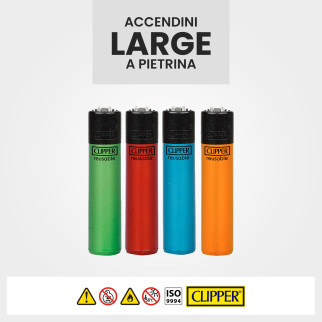 Clipper Large Accendino A Pietrina Crystal 8 4 Accendini