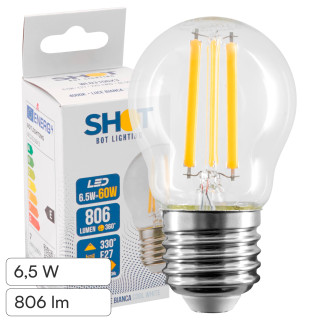 Acquista Bot Lighting Shot Lampadina LED E27 6,5W MiniGlobo