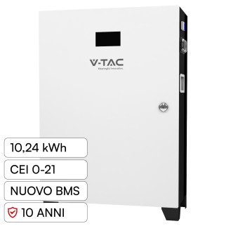 VT-12040 Accumulatore 10,24kWh Impianti Fotovoltaici CEI 0-21 V-Tac