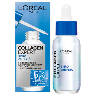 L'Oréal Paris Siero Ant-Età Collagen Expert Flacone da 30ml