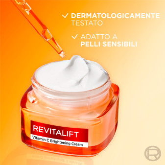 L'Oréal Paris Crema Viso Illuminante Revitalift Barattolo da 50ml