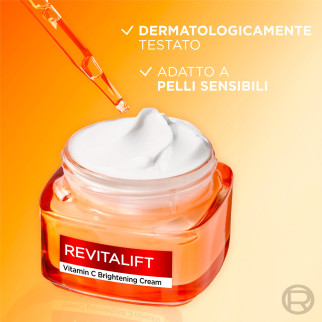 L'Oréal Paris Crema Viso Illuminante Revitalift Barattolo da 50ml