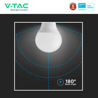 VT-1804 Lampadina LED E14 3.7W MiniGlobo P45 Samsung SMD V-Tac Pro