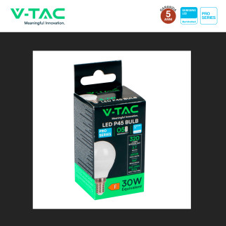 VT-1804 Lampadina LED E14 3.7W MiniGlobo P45 Samsung SMD V-Tac Pro