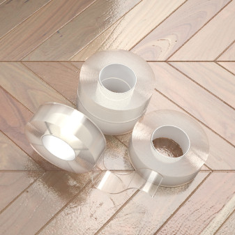 Nastro Biadesivo Trasparente Riutilizzabile Forte 20mm x 3m