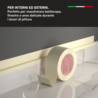 Nastro Adesivo Carta Gommata Riciclabile Resistente 5cm x 50m