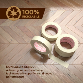 Nastro Carta Mascheratura Pittura e Imbiancatura da 2,5cm x 50m