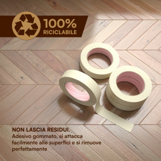 Nastro Carta Mascheratura Pittura e Imbiancatura da 2,5cm x 50m