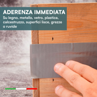 Nastro Adesivo Telato Americano Grigio Professionale 5cm x 25m