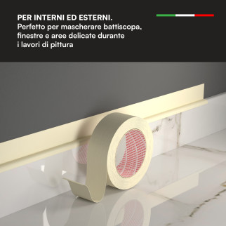 Nastro Adesivo Carta Gommata Riciclabile Resistente 3,8cm x 50m