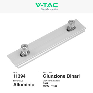 8 Giunzioni per Binari Pannelli Solari Fotovoltaici V-Tac