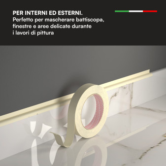 Nastro Adesivo Carta Gommata Riciclabile Resistente 1,9cm x 50m