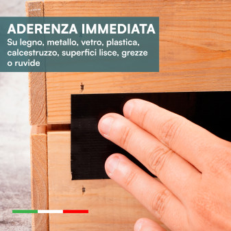 Nastro Adesivo Telato Americano Nero Professionale 5cm x 25m