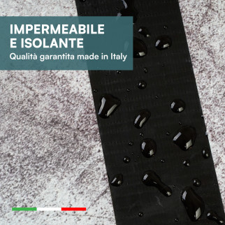 Nastro Adesivo Telato Americano Nero Professionale 5cm x 25m