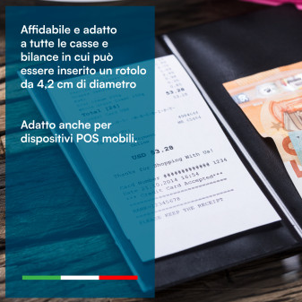 Rotolo Termico Cassa Compatibile Nexi Axerve e Ingenico da 5,7cm x 30m