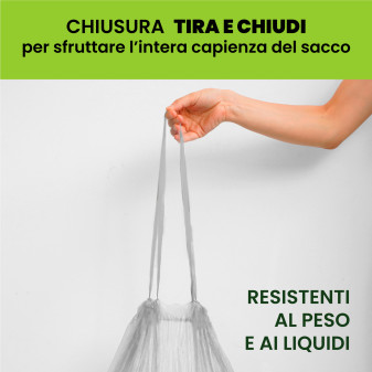 Sacchi Trasparenti Plastica HDPE Raccolta Differenziata 110L 70x100cm