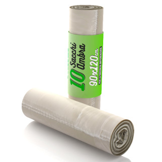Sacchi Ambra Plastica HDPE Raccolta Differenziata 120L 90x120cm