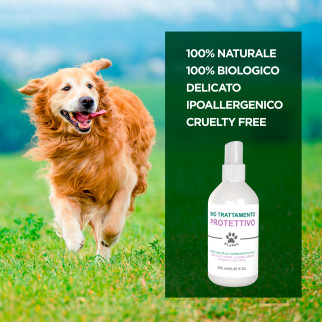 Bio Pet Spray Protettivo Olio di Neem Cani Gatti - Flacone da 250 ml