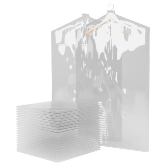 Sacchetti Porta Abiti in Plastica Trasparenti Impermeabili da 60x100cm